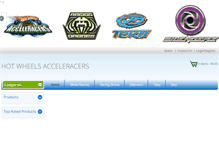 Tablet Screenshot of hotwheels-acceleracers.net